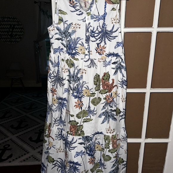 NWT Rachel Zoe Medium Floral Sleeveless Maxi Dress - Picture 1 of 2